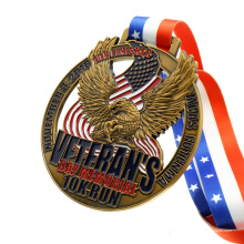 Medalla de los exploradores de águila 3D personalizada al por mayor barata del metal